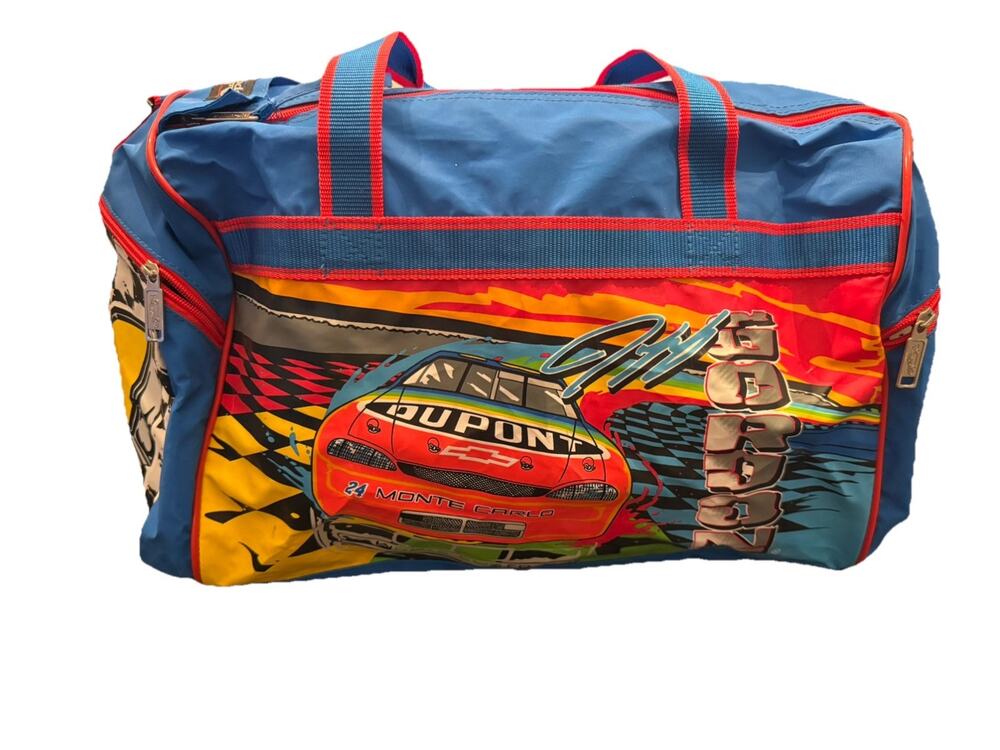 Vintage Jeff Gordon Duffle Bag NASCAR #24 Racing Travel Gym Bag